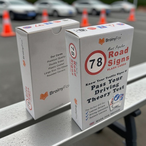 Cartes Flash personnalisées avec logo et emballage pour adultes, test de théorie de conduite, cartes flash éducatives - Product Image 3