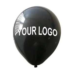Balloons Latex Ballons Large Black Latex Helium Balloons Ballon With Custom Logo Branded Printed