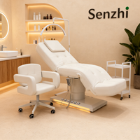 Lit de beauté moderne luxueux 3/4 moteurs réglable Salon boutique Spa traitement Table de Massage électrique lit de cils faciaux