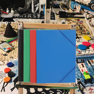 Handmade văn phòng văn phòng phẩm PP tập tin thư mục in tài liệu ví với dây đai đàn hồi Organizer cho trường văn phòng tài liệu - Product Image 3