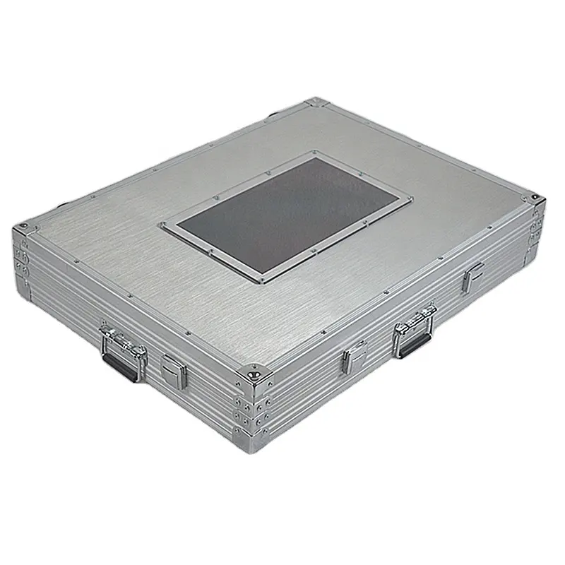 Футляр для инструмента для хранения промышленных инструментов коробка для мониторинга MFT MAC016 лучший на заказ портативный алюминиевый пластиковый корпус с металлической пластиной