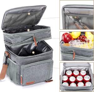 Free sample Large Thermal Insulated Cooler <b>Bag</b> with Customized 30L Trip Shopping <b>Food</b> Transport Grill Cool Box - Product Image 5