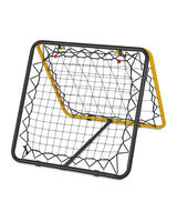 But de football portable pliable FORTUNE LAND, cadre en acier et aluminium, filet de rebond 75x75cm pour enfants et adultes, utilisation en extérieur, logo personnalisé