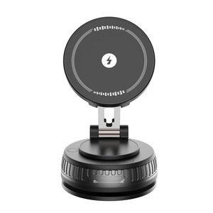 Support de téléphone pour voiture à ventouse pour tableau de bord, rotation à 360 degrés, chargeur sans fil magnétique pliable - Product Image 2