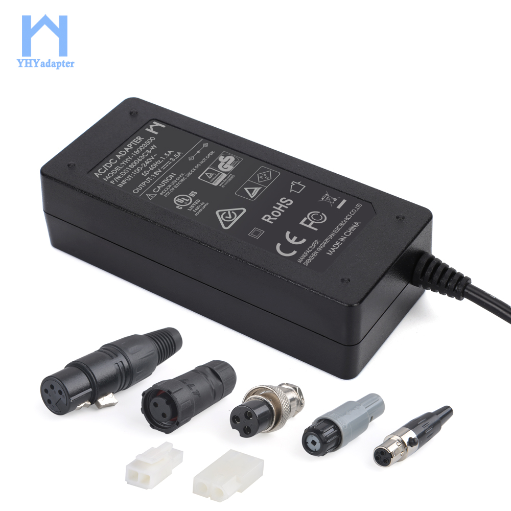 18V3.5A Ac Dc Pse Transformator Ac/Dc Power Adapter 18 V 18.5V 3.5a 3500ma 18 Volt 3.5 Amp voeding Voor Desktop