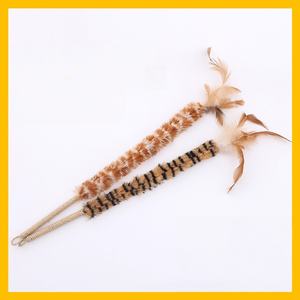 Longues plumes <span class=keywords><strong>chat</strong></span> jouet bâton corde de chanvre naturel manche en bois <span class=keywords><strong>chat</strong></span> auto-divertissant durable et résistant aux morsures <span class=keywords><strong>chat</strong></span> Teaser bâton - Product Image 2
