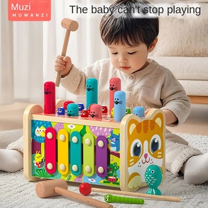 MENG MEOW Gioco Educativo in Legno per Bambini, Puzzle Spaziale Whack-A-Mole, da 5 a <span class=keywords><strong>7</strong></span> <span class=keywords><strong>Anni</strong></span>, Migliora la Coordinazione Occhio-Mano - Product Image 4