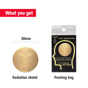 Logo de marca pequeña grabado personalizado, pegatina antiradiación 5G contra escudo EMF bloqueado - Product Image 4