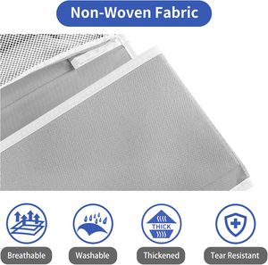 2 in 1 Wall Mount Over Door Hanging Clothing Organizer 5-<b>shelf</b> Eco-friendly Large Capacity Storage - Product Image 2