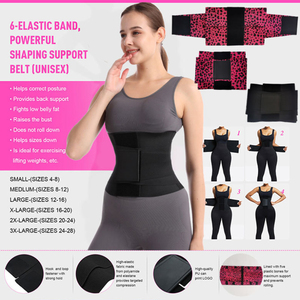 <span class=keywords><strong>Ceinture</strong></span> amincissante sans couture à effet sablier, imprimé léopard <span class=keywords><strong>rouge</strong></span> et jaune, gaine de taille pour le contrôle du ventre, corsets pour femmes, vente chaude - Product Image 3