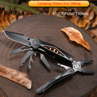 Kit d'outils multifonction portable 29-en-1 : Pince à découper, tournevis, couteau de survie et équipement de secours pour le camping en extérieur