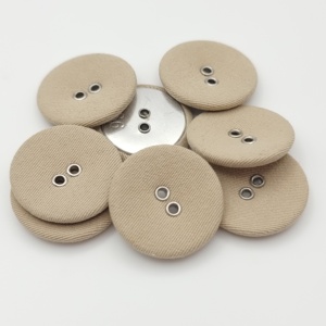 Factory Supply Hidden Two Hole Fabric Covered Cloth <strong>Button</strong> for Crafts Sewing <strong>Button</strong> - Product Image 3
