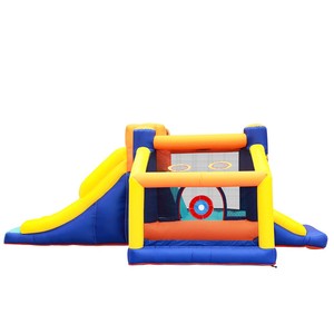 <span class=keywords><strong>Château</strong></span> gonflable pour enfants d'extérieur avec toboggan, parc aquatique gonflable, trampoline et piscine combinés, en vente à bas prix - Product Image 2