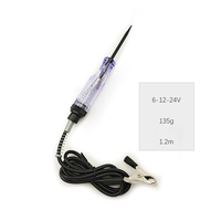 Testeur de circuit automobile 6-12-24V DC professionnel, stylo testeur de tension électrique, testeur de continuité, testeur de circuit à ampoule
