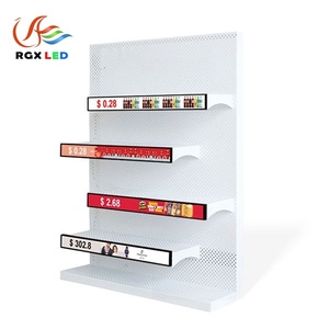 Rgx LED siêu thị thông minh bán lẻ kệ màn hình đầy đủ màu sắc GoB Kệ dẫn dải màn hình Kệ cạnh LED hiển thị - Product Image 2