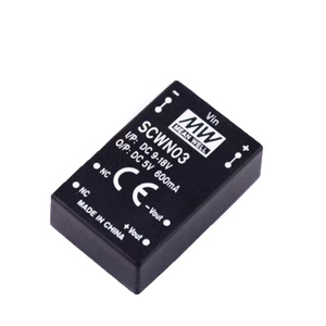 MEAN WELL SCWN03B-05 DC-DC 변환기, 24V 18-36V 입력, 600mA, 3W 고효율 82%, DIP 패키지, 야외 및 산업용 - Product Image 3