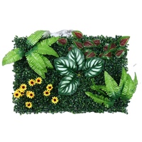 Décoration extérieure Feuilles de verdure en plastique Mur de plantes artificielles