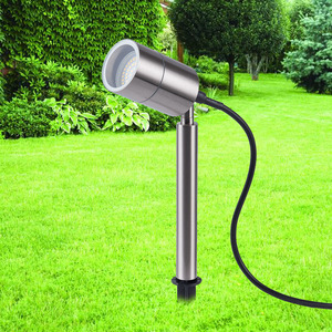 Thép không gỉ bollard <span class=keywords><strong>GU10</strong></span> ổ cắm LED <span class=keywords><strong>Spike</strong></span> Đèn Ngoài Trời LED Spotlight AC110 220V pin Vườn cỏ tại chỗ đèn trong kho lớn - Product Image 3
