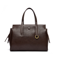 Sac fourre-tout élégant en cuir PU pour femme, sac à main de luxe rétro de créateur pour femme de bureau