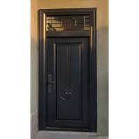Porte de sécurité en acier de luxe, épaisseur 90 mm, acier laminé à froid, certifiée CE, design moderne pour l'extérieur des appartements, antivol