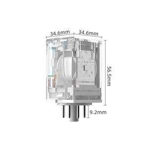 Kacon K707-2PL-<span class=keywords><strong>A2</strong></span> liên hệ với cấu trúc 2A + <span class=keywords><strong>2B</strong></span> với nút kiểm tra Hợp Kim Bạc địa chỉ liên lạc 8 pin 10A 220V Rơ Le - Product Image 2