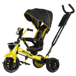 Yimei — tricycle pliable pour bébé 4 en 1, jouet musical, poussette, vélo avec canopée, pour bébé d'un an, vente en gros, 2021 Yimei - Product Image 5