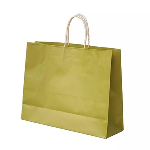 OEM Custom Luxury Groceries Fashion Design Shopping Logo Brown Kraft Paper <b>Bag</b> - Product Image 4