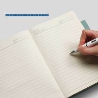Carnet de notes A5 personnalisable en cuir PU écologique avec reliure thermique, logo personnalisé, bloc-notes promotionnel en cuir