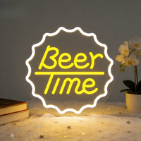 Letrero de Neón Acrílico LED con Diseño de Cerveza Neonawall, Luz de Pared para Hogar, Bar, Cafetería, Fiesta, Boda, Navidad, Regalo de San Valentín, Decoración para Fanáticos del Fútbol
