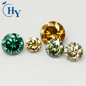 Factory Price Round <strong>Moissanite</strong> Loose Gemstone Diamond Colorful <strong>Moissanite</strong> Gemstone Various Sizes 3-15mm - Product Image 2