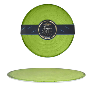 Plateau rond en mélamine vert poivron, diamètre [indiquer le diamètre] 35 H 2CM - Product Image 1