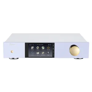 เครื่องเล่นเพลงเครือข่าย HIFI 2022,ใหม่ DMP60สำหรับเครื่องขยายเสียง AV DSD512 PCM768 ESS9038PRO DAC พร้อม MQA Dual HDD ลำแสงเพลง