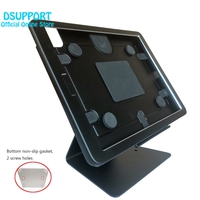 Support de bureau en métal argenté et noir pour iPad Air 5 (2022/3/9) 10,9 pouces 2022 avec verrou antivol et angle de mouvement entièrement réglable
