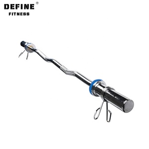 Barras de entrenamiento <span class=keywords><strong>para</strong></span> gimnasio, pesas de competición, rectas, de rizado fijo Ez - Product Image 4