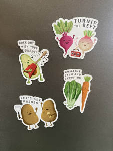 Aimant de réfrigérateur Lets Get Mashed, décoration de cuisine, imperméable, dessin animé mignon, décoration de réfrigérateur - Product Image 6