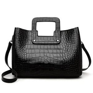 Bolsos de Mano con Patrones de Lujo, Bolsos Clásicos de Gran Capacidad para Mujer, Bolsos Cruzados de Cuero Genuino de Diseñador para Mujer - Product Image 1