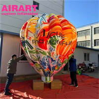 Ballon à air chaud gonflable géant de 3.5 mètres pour l'usine d'ornements de fête-Grands ballons géants vendus directement