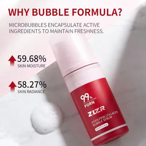 Sérum liquide à bulles roses au collagène profond PDRN et ADN de saumon pour le visage, éclaircissant et anti-rides - Product Image 6