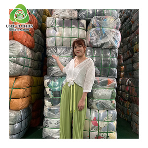 Vestido de verano de segunda mano para mujer, Tops, ropa usada mixta, fardos, camisetas de segunda mano, precio bajo para mujer - Product Image 1