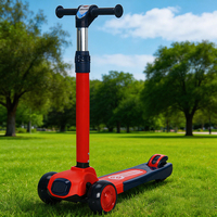 Trottinette pliable 3 roues pour enfants de 2 à 8 ans, avec roues lumineuses, conforme EN71, pour la Foire de Canton 2026