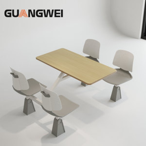 GUANGWEI - Juego de Mesa y Sillas de Comedor Modernas para 4 Personas, para Cafeterí<span class=keywords><strong>a</strong></span> Escolar o <span class=keywords><strong>Restaurante</strong></span> - Product Image 3