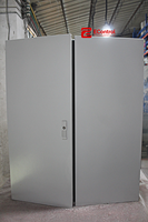 Grand coffret de distribution électrique en acier laminé à froid avec revêtement en poudre IP65, armoire de commande industrielle à double porte 1800x800x500mm
