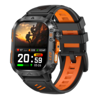 Reloj Inteligente HT46 con Pantalla de 2.01 Pulgadas, Batería de 1200 mAh, Brújula, Linterna LED, Llamadas por Bluetooth, Monitor de Actividad