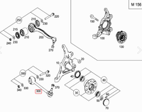 Bras de suspension inférieur droit avant en aluminium forgé argenté de haute qualité pour W204 W207 R172