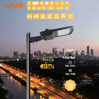 OUTLUX Lámpara LED de Calle para Exteriores, IP66 Impermeable, de Aluminio, Ahorro de Energía, Alto Lumen, Diseño Moderno, 50w 80w 100w 150w 200w 250w