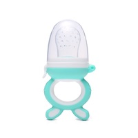 Mignon bébé fruits frais mangeoire sucette formation massage jouet anneau de dentition de qualité alimentaire doux sûr sans BPA pochettes en silicone