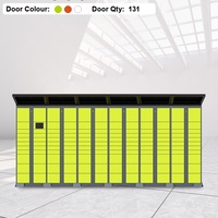 Casier à colis électronique pour les entreprises de livraison, solution unique pour la livraison de colis, stockage sécurisé, opérations de dernier kilomètre plus rapides