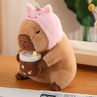 EN STOCK Peluches Kawaii Mignonnes Douces Animal Capybara Jouet Boba Bubble Tea Capybara en Peluche