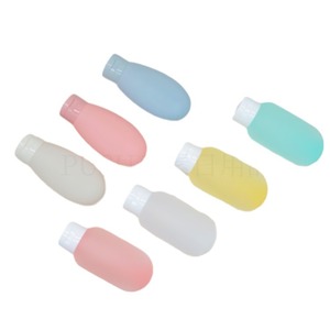 Botellas de viaje de 30ml, 60ml y 100ml para cosméticos, gel de ducha y limpiador facial con tapa abatible. - Product Image 3