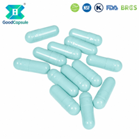 Capsules creuses HPMC d'origine végétale, compatibles végétaliennes, certifiées végétariennes, sans OGM, sans ETO, sans chloroéthanol, résistantes à l'humidité